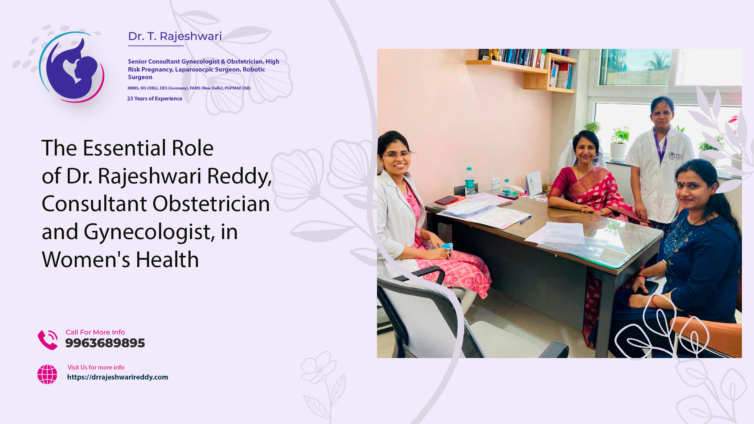 You are currently viewing The Essential Role of Dr. Rajeshwari Reddy, Consultant Obstetrician and Gynecologist, in Women’s Health